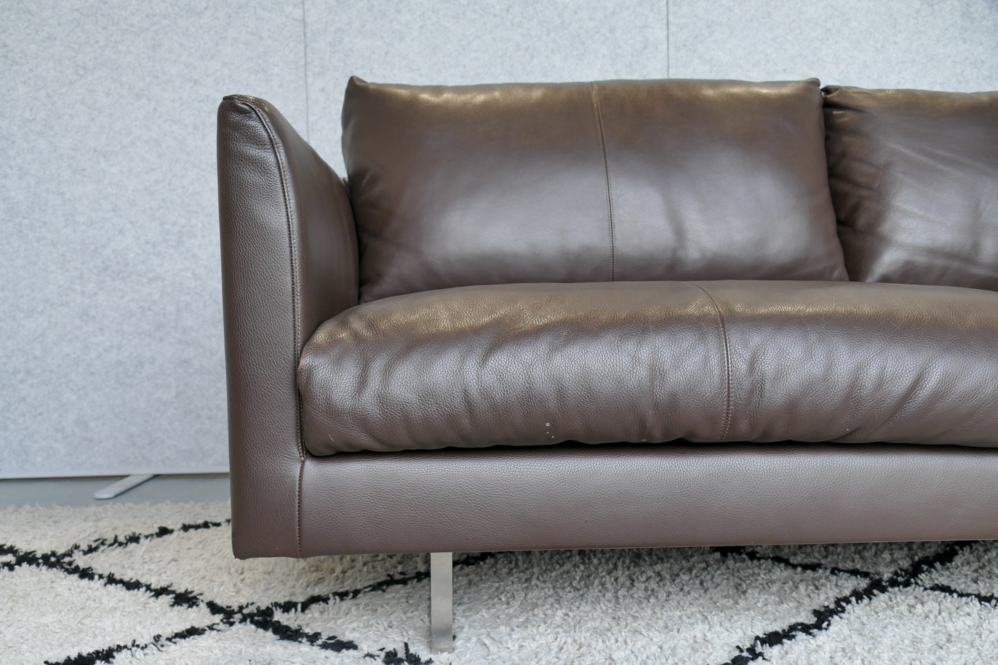 Montis Axel 3-Zits Choco Bruin leren bank