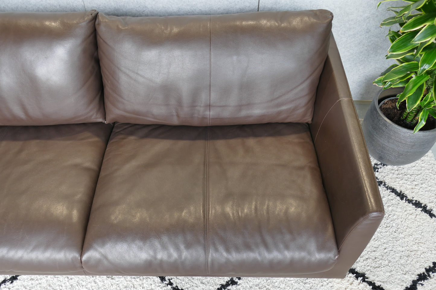 Montis Axel 3-Zits Choco Bruin leer bank