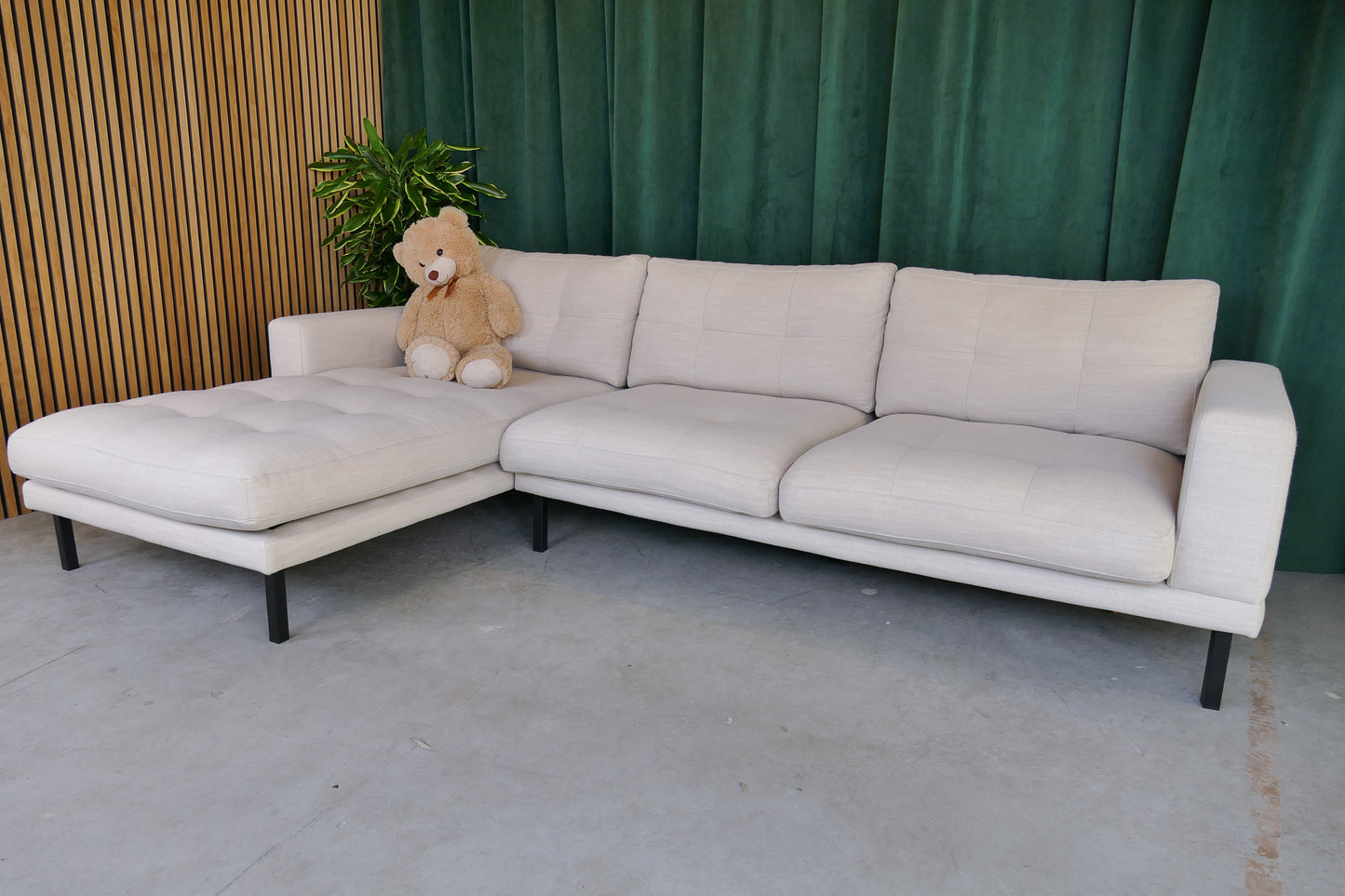 Hoekbank Beige Woood