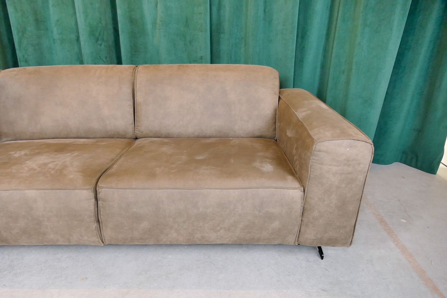 Hoekbank Bruin Microvezel