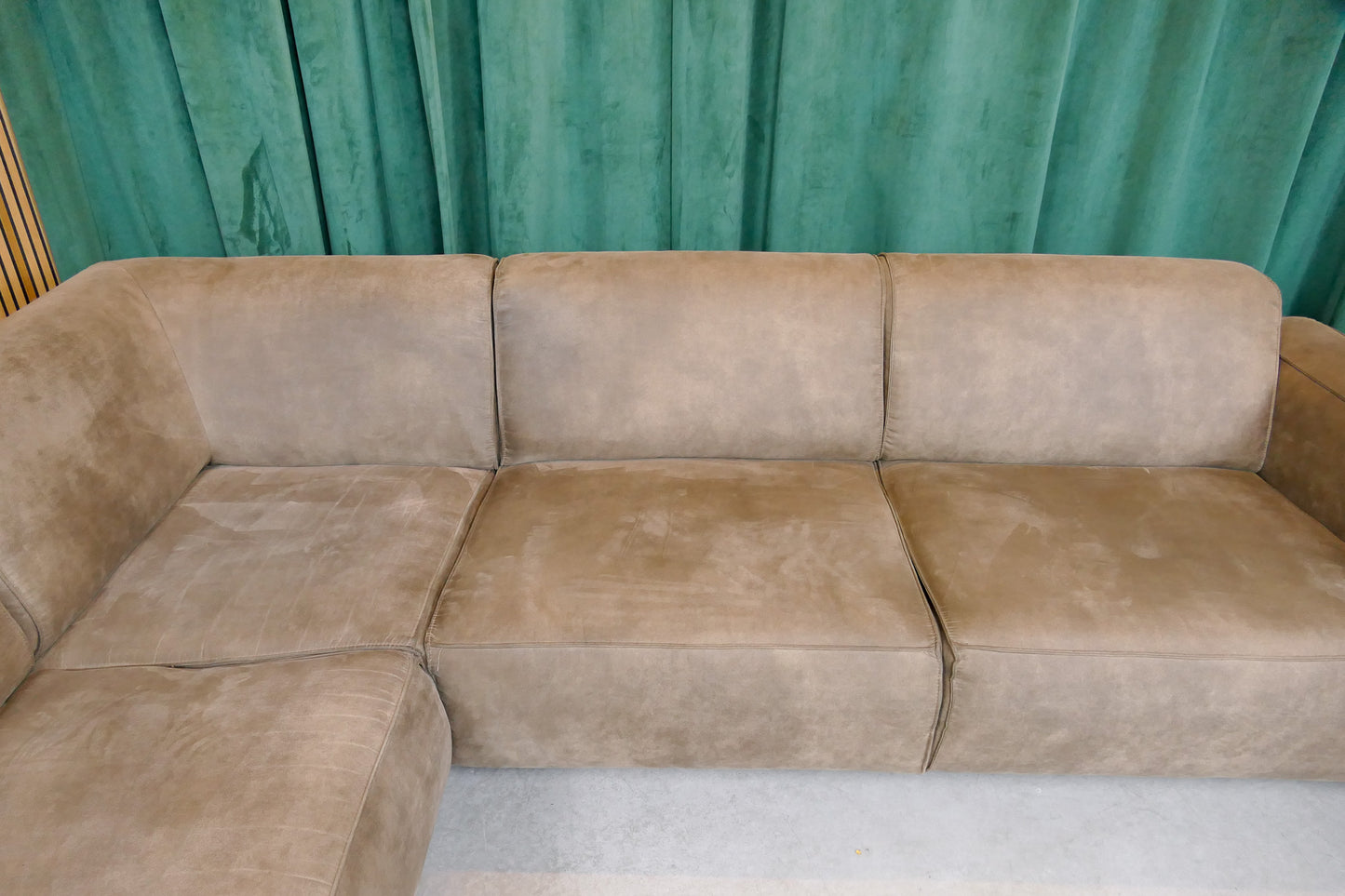 Hoekbank Bruin Microvezel