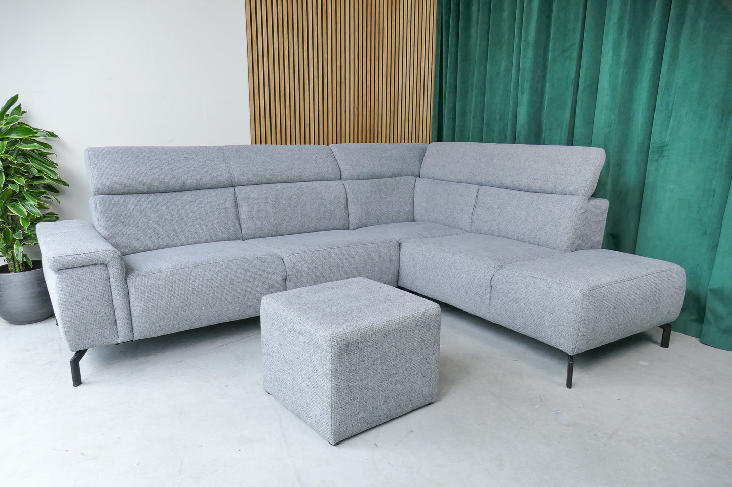 Moderne Hoekbank Grijs Ashford