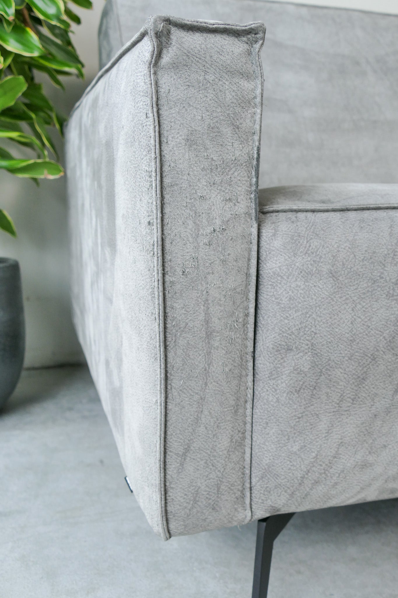 Refurbished Montèl Hoekbank Giant Grijs