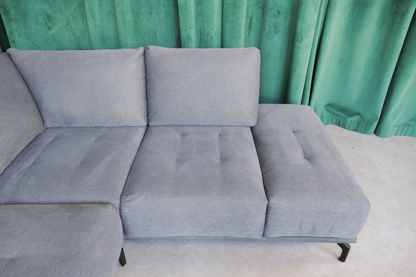 Refurbished Moderne Hoekbank Antraciet