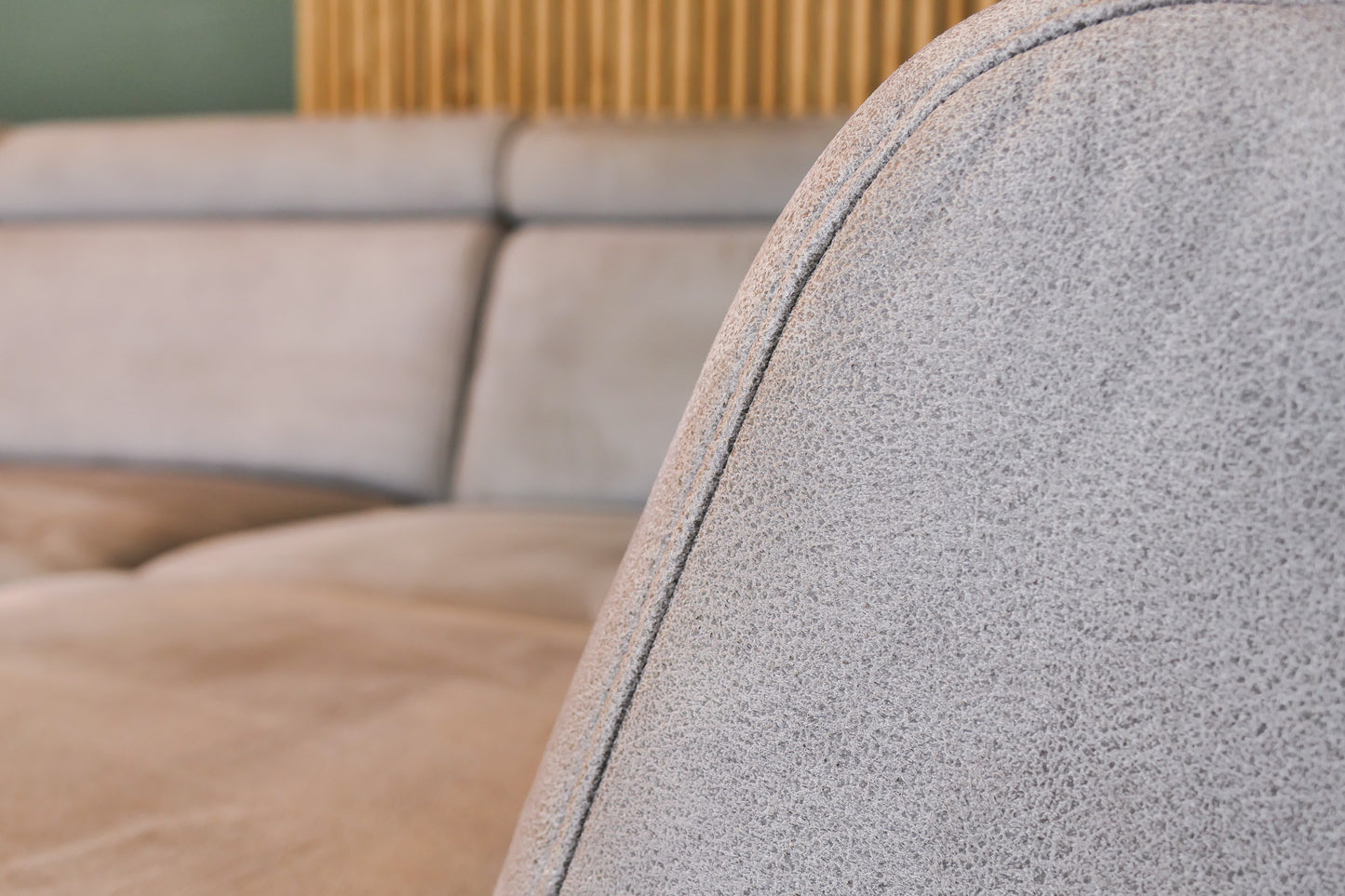 Refurbished Montèl Hoekbank Chicago Microvezel