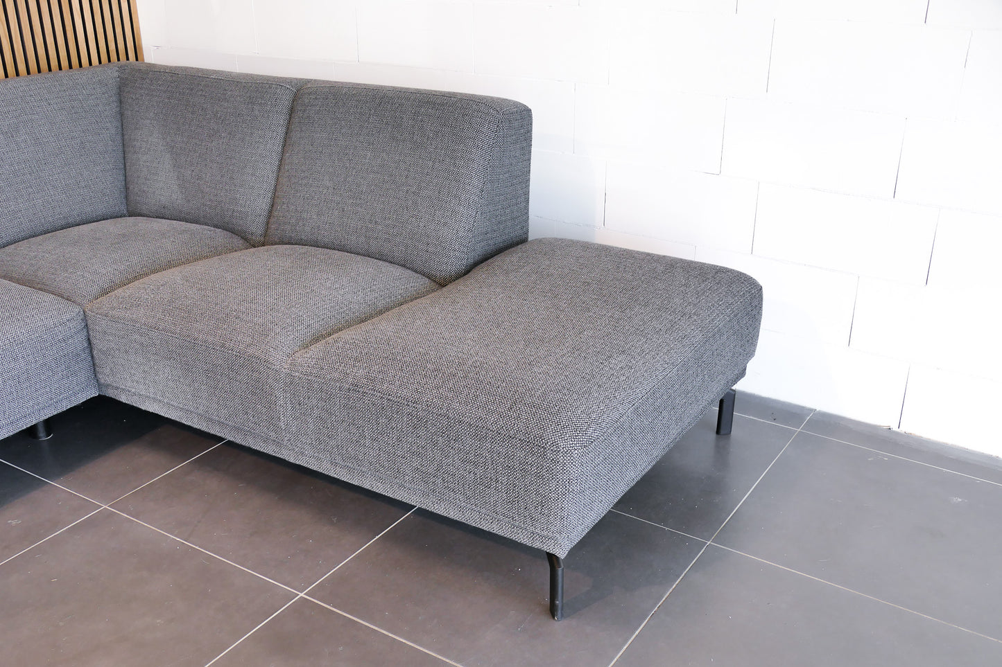 Refurbished Montèl Hoekbank Viano Antraciet