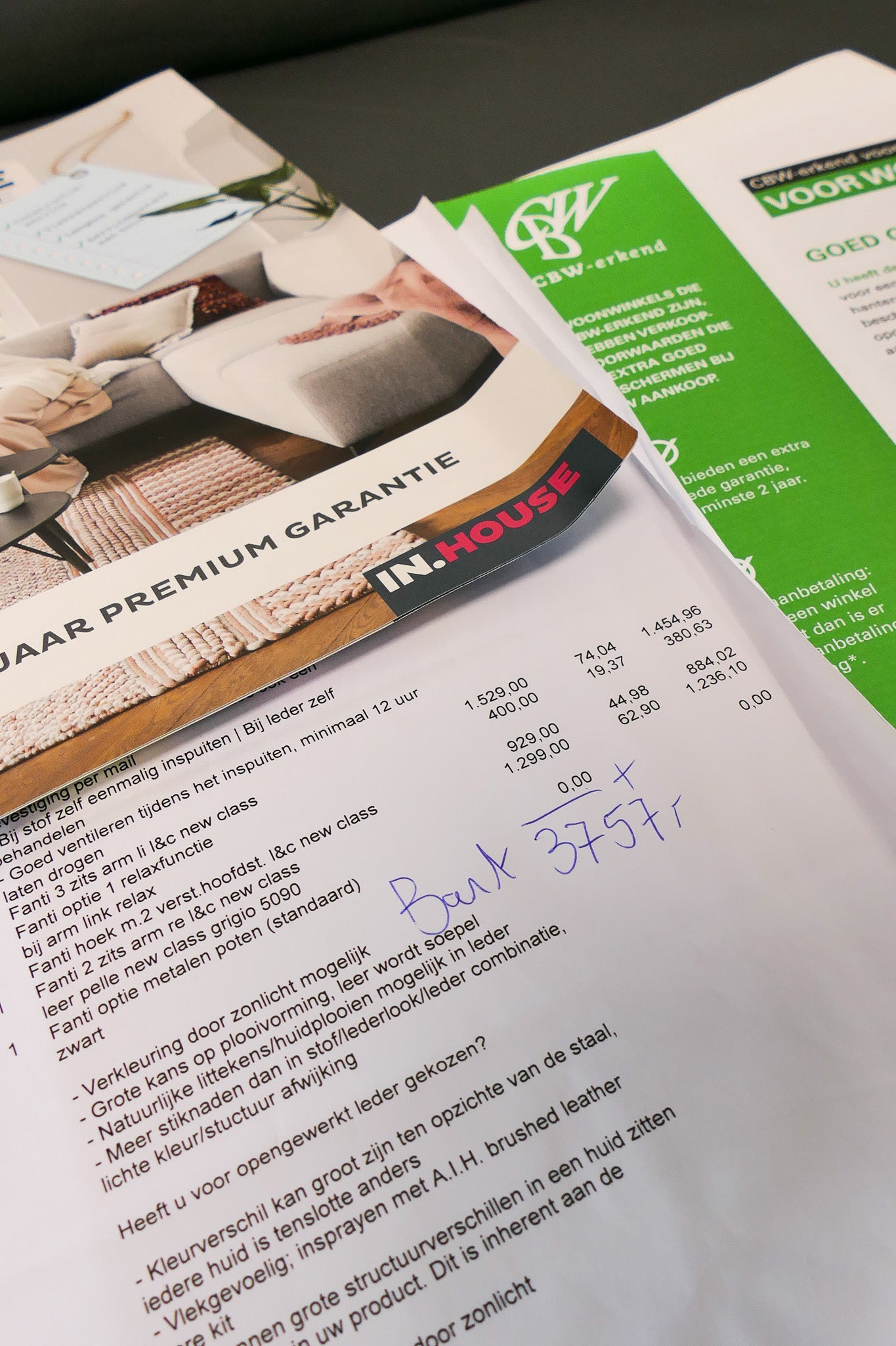 Refurbished Hoekbank Fanti Elektrisch Verstelbaar Leer