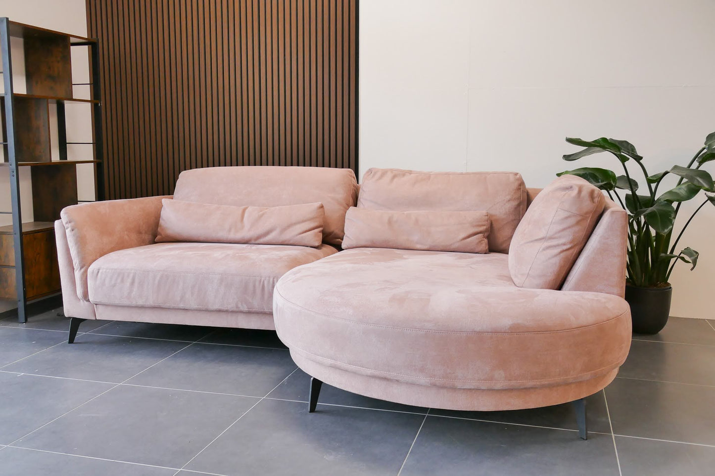 Refurbished Pastel Roze Chaise Longue Haco