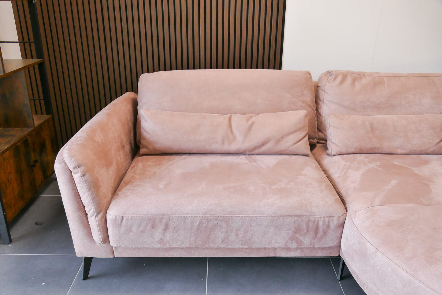 Refurbished Pastel Roze Chaise Longue Haco