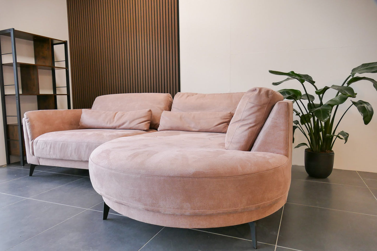 Refurbished Pastel Roze Chaise Longue Haco