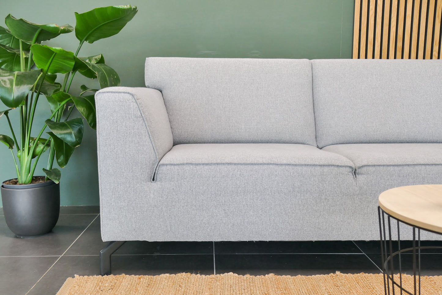 Refurbished Chaise Longue Henders & Hazel Novara Grijs