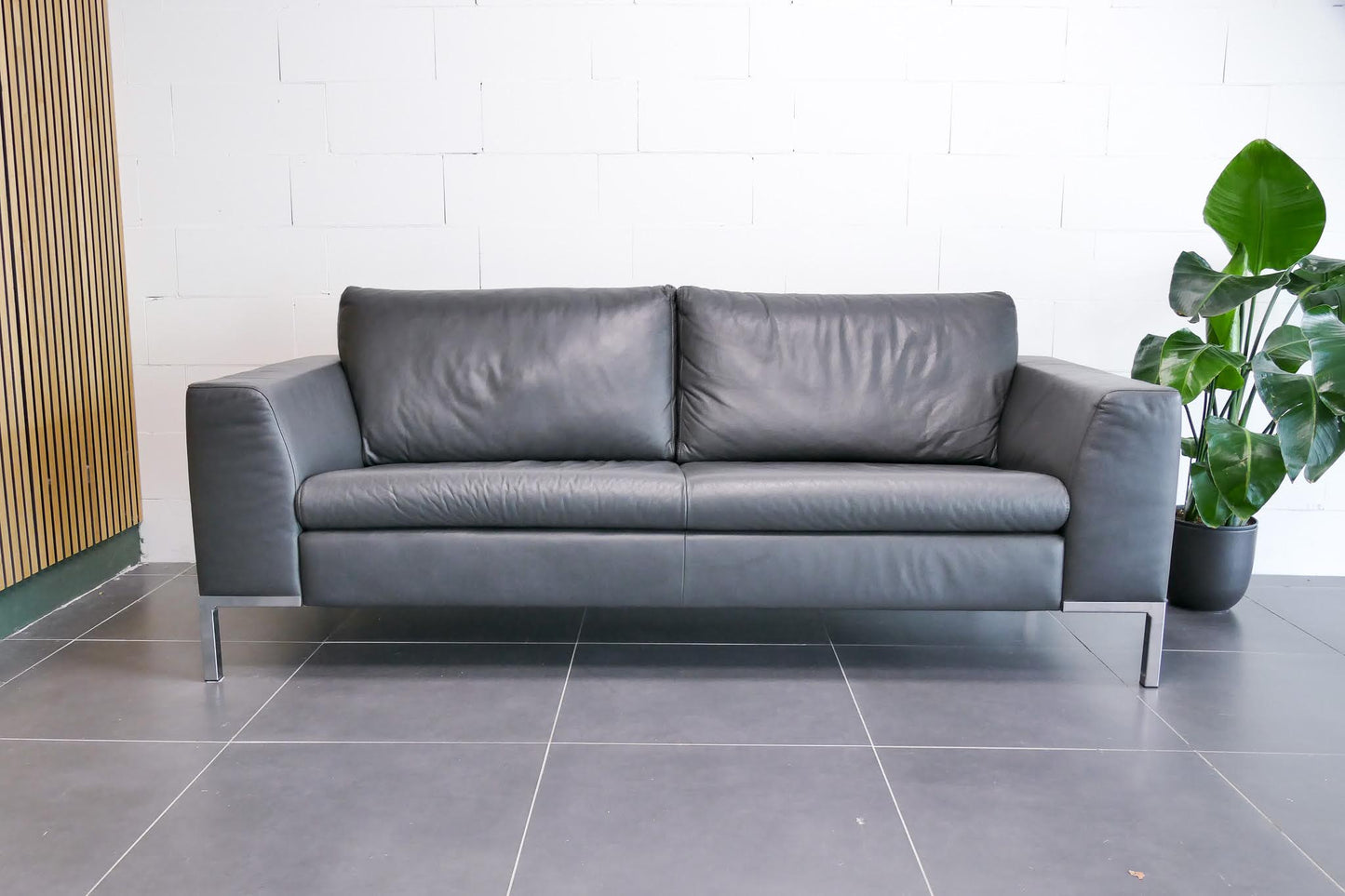 Refurbished Leren Montèl bank 2,5 zits |