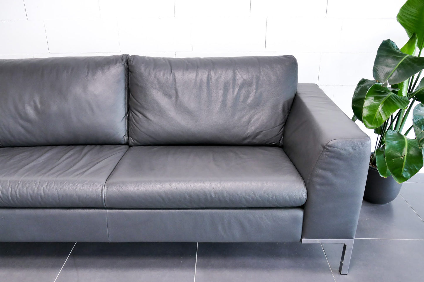 Refurbished Leren Montèl bank 2,5 zits |