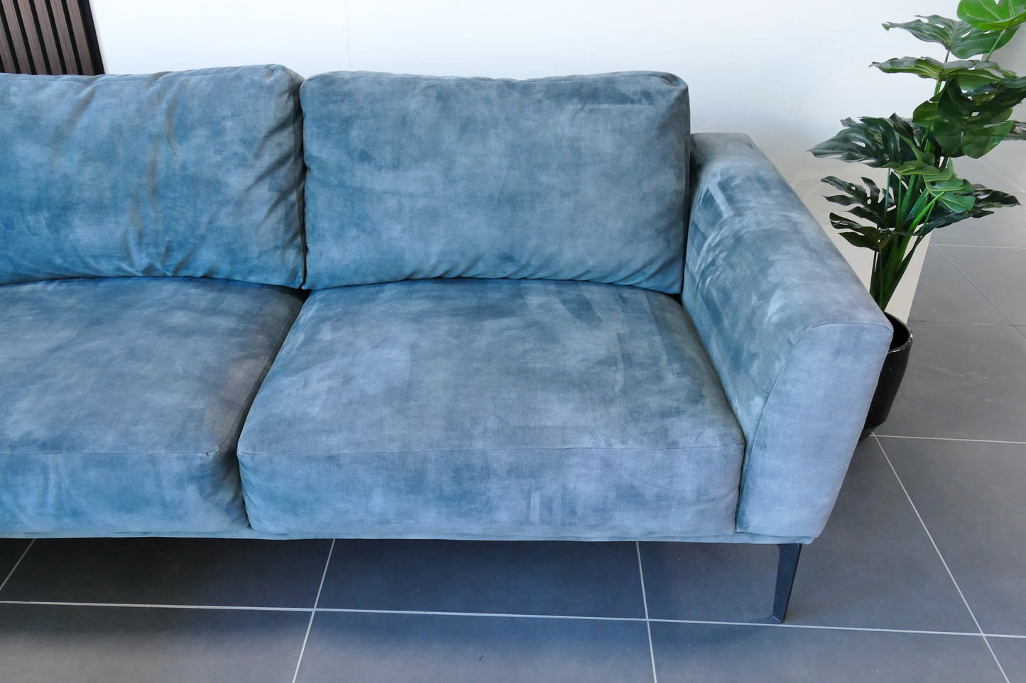 Refurbished Hoekbank Petrol Blue Zitmaxx