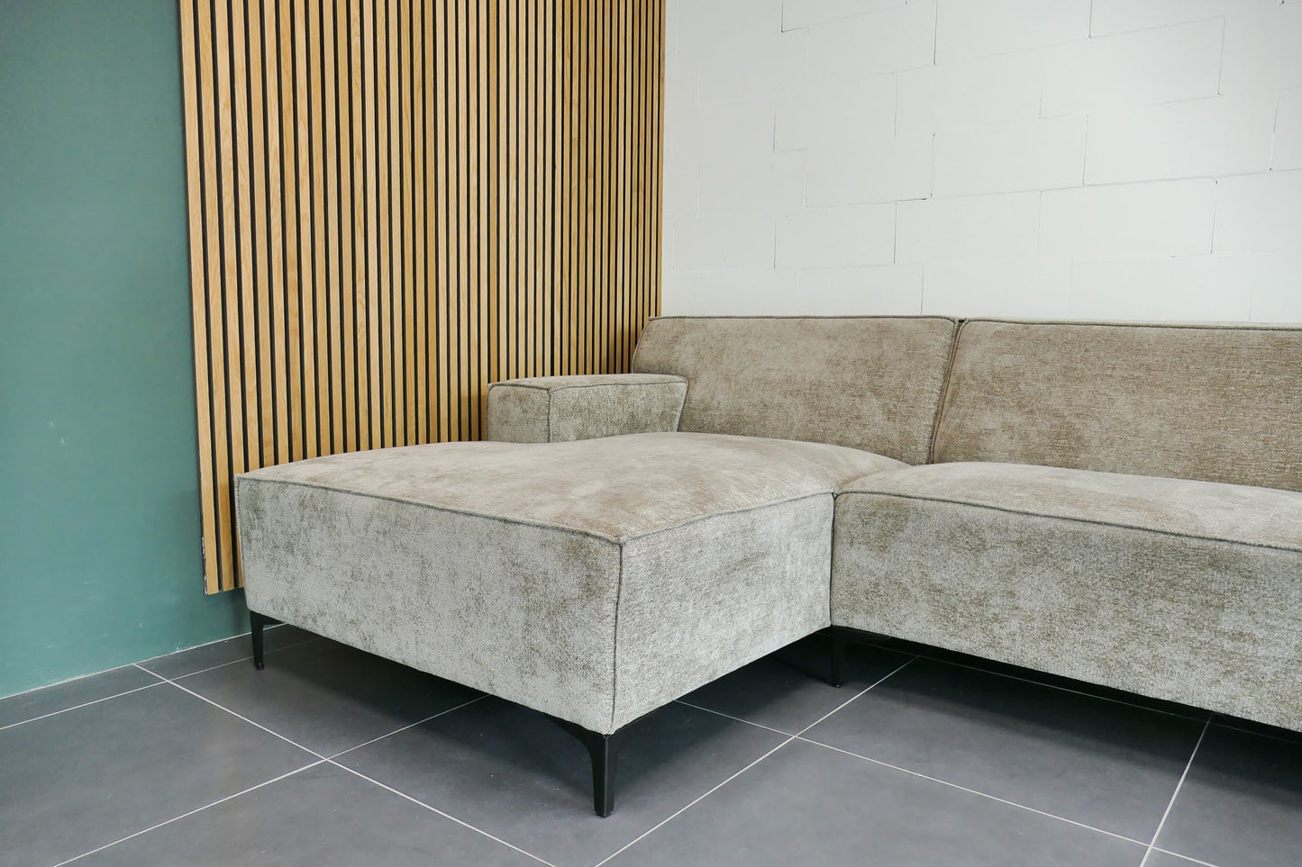 Refurbished Haco Hoekbank Puck Taupe