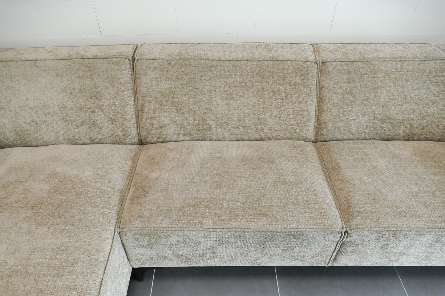 Refurbished Haco Hoekbank Puck Taupe