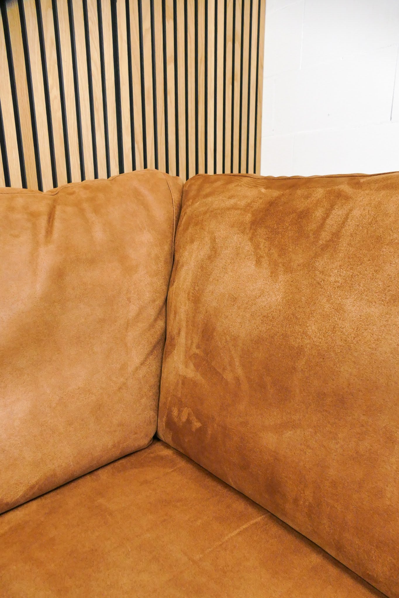 Refurbished Hoekbank Cognac Salerno | Met elektrische stoel