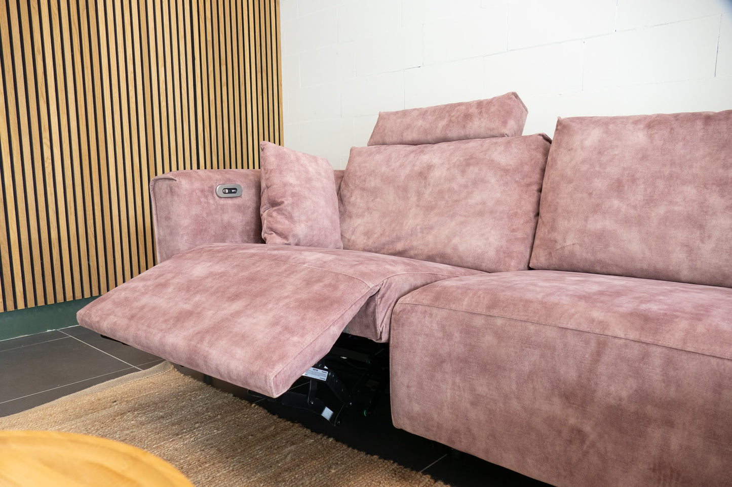 Refurbished Chaise Longue Roze Elektrisch