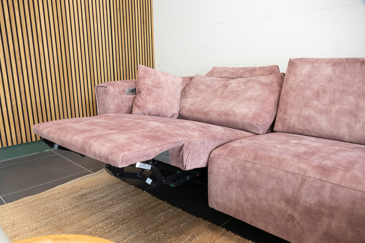 Refurbished Chaise Longue Roze Elektrisch