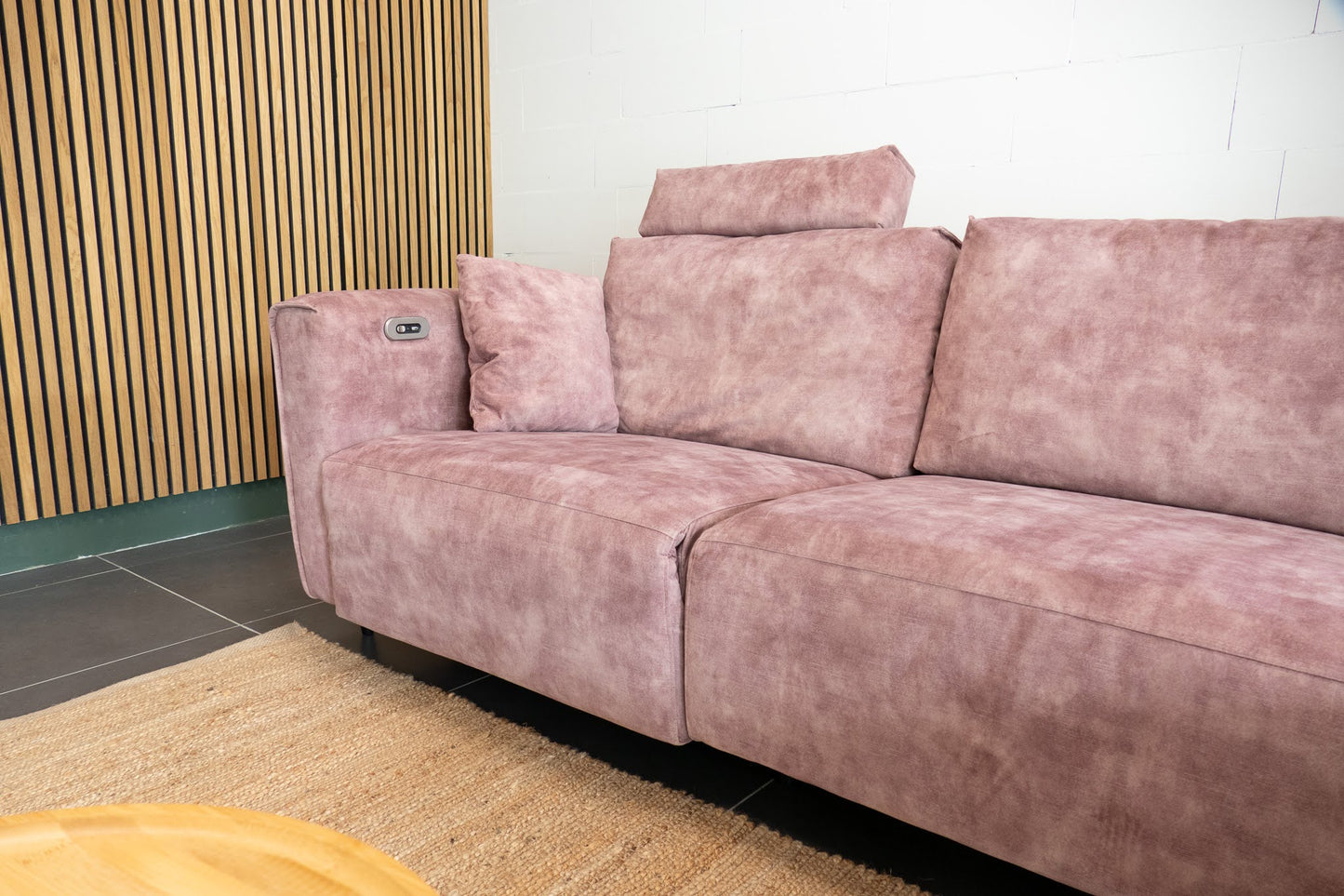 Refurbished Chaise Longue Roze Elektrisch