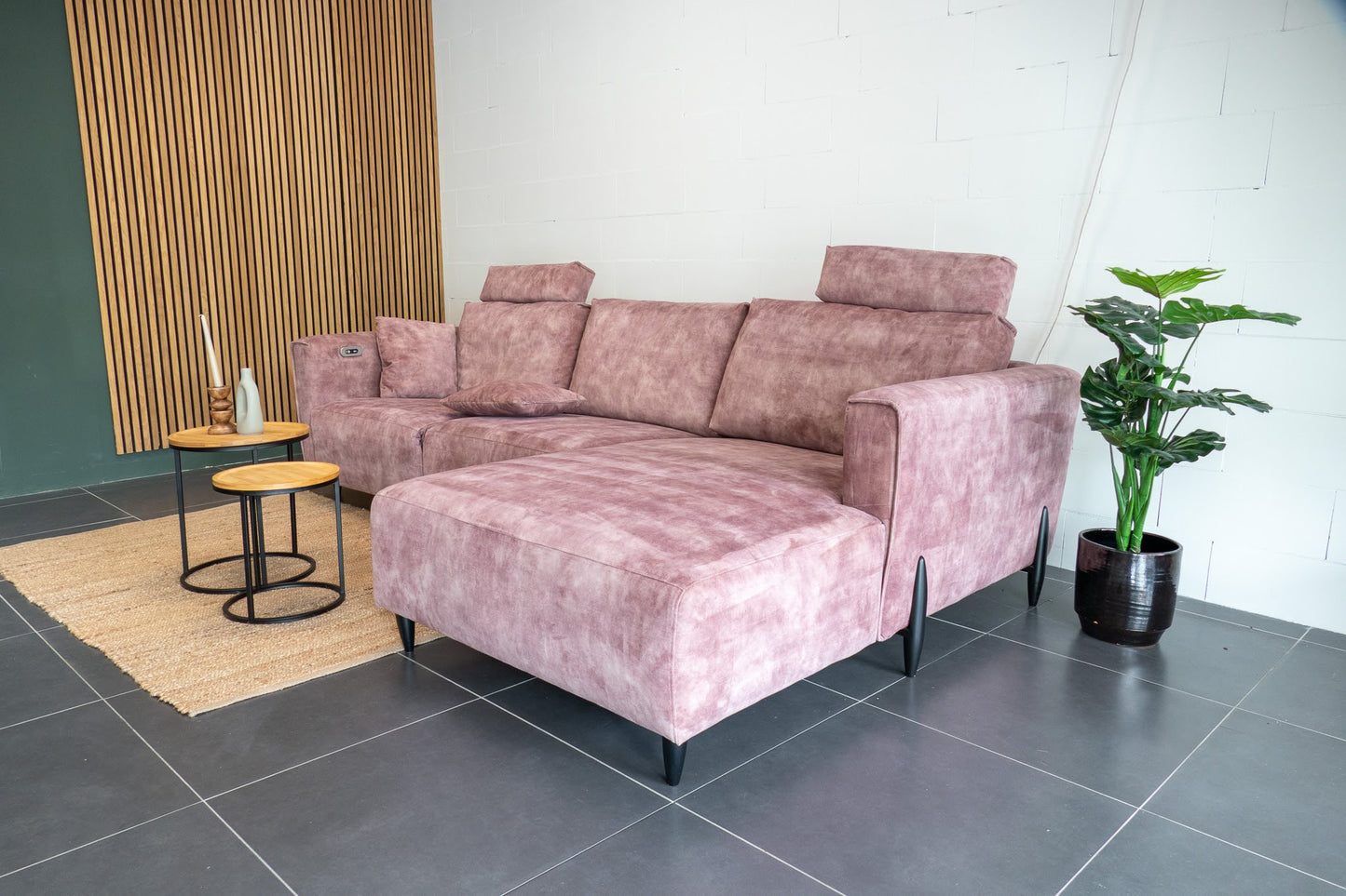 Refurbished Chaise Longue Roze Elektrisch