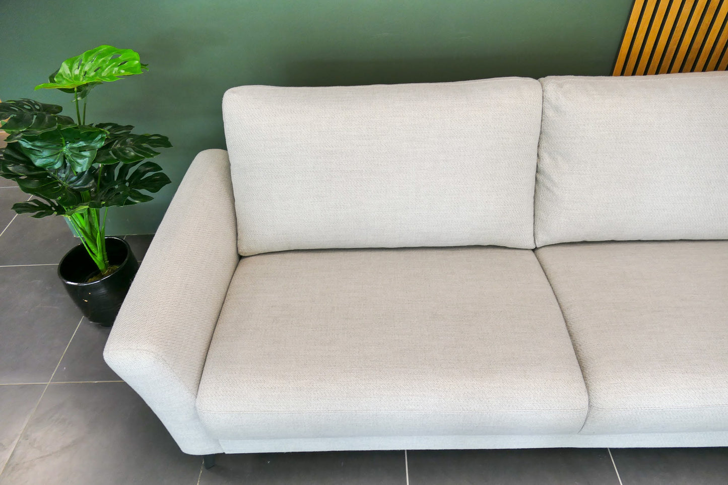 Refurbished Moderne Hoekbank Beige