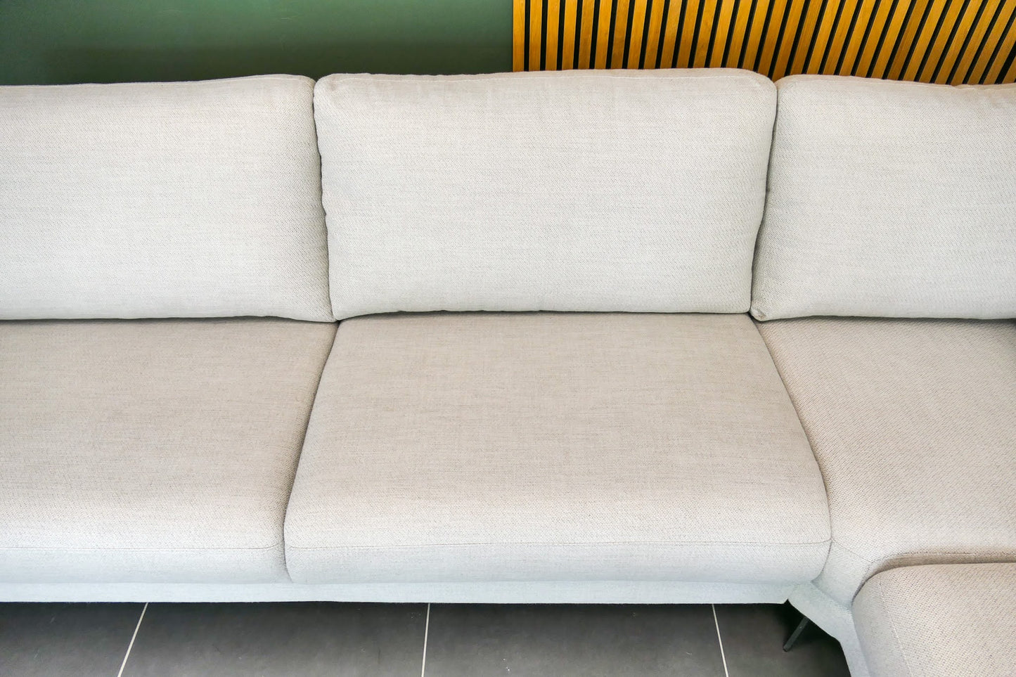 Refurbished Moderne Hoekbank Beige
