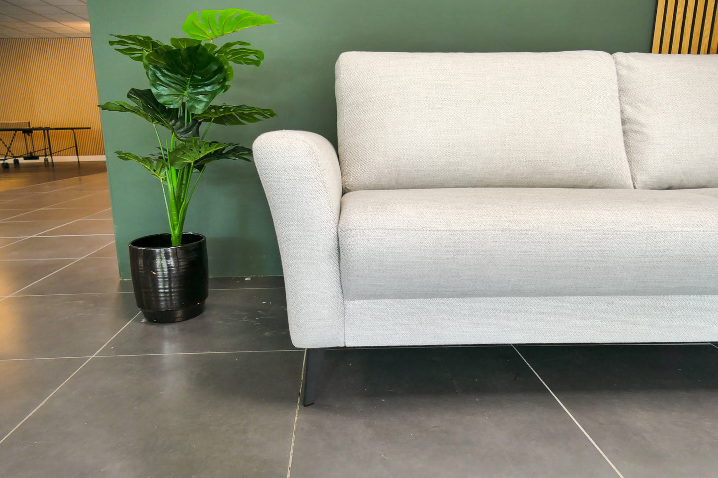 Refurbished Moderne Hoekbank Beige