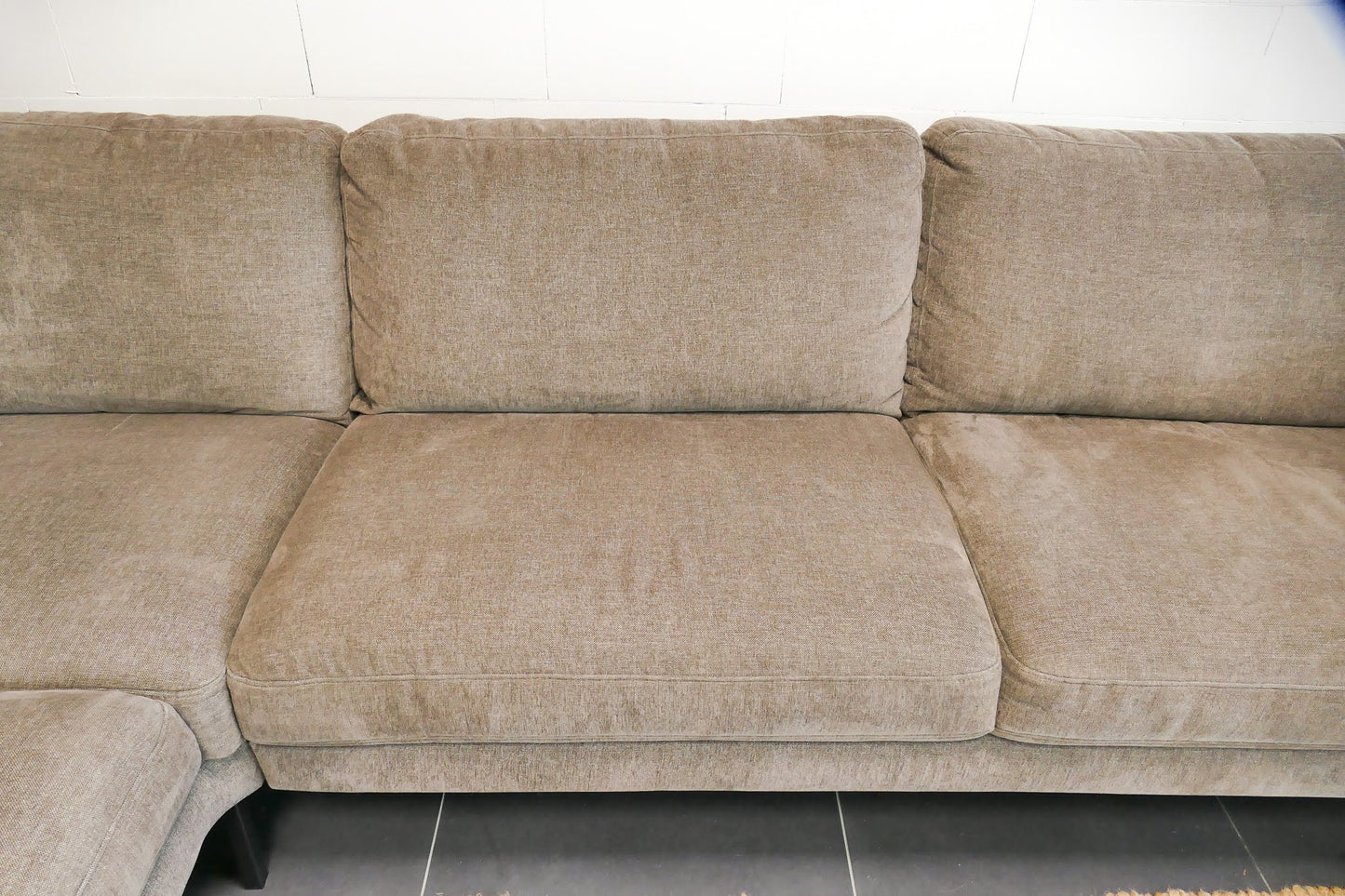 Refurbished Hoekbank Elaine Taupe