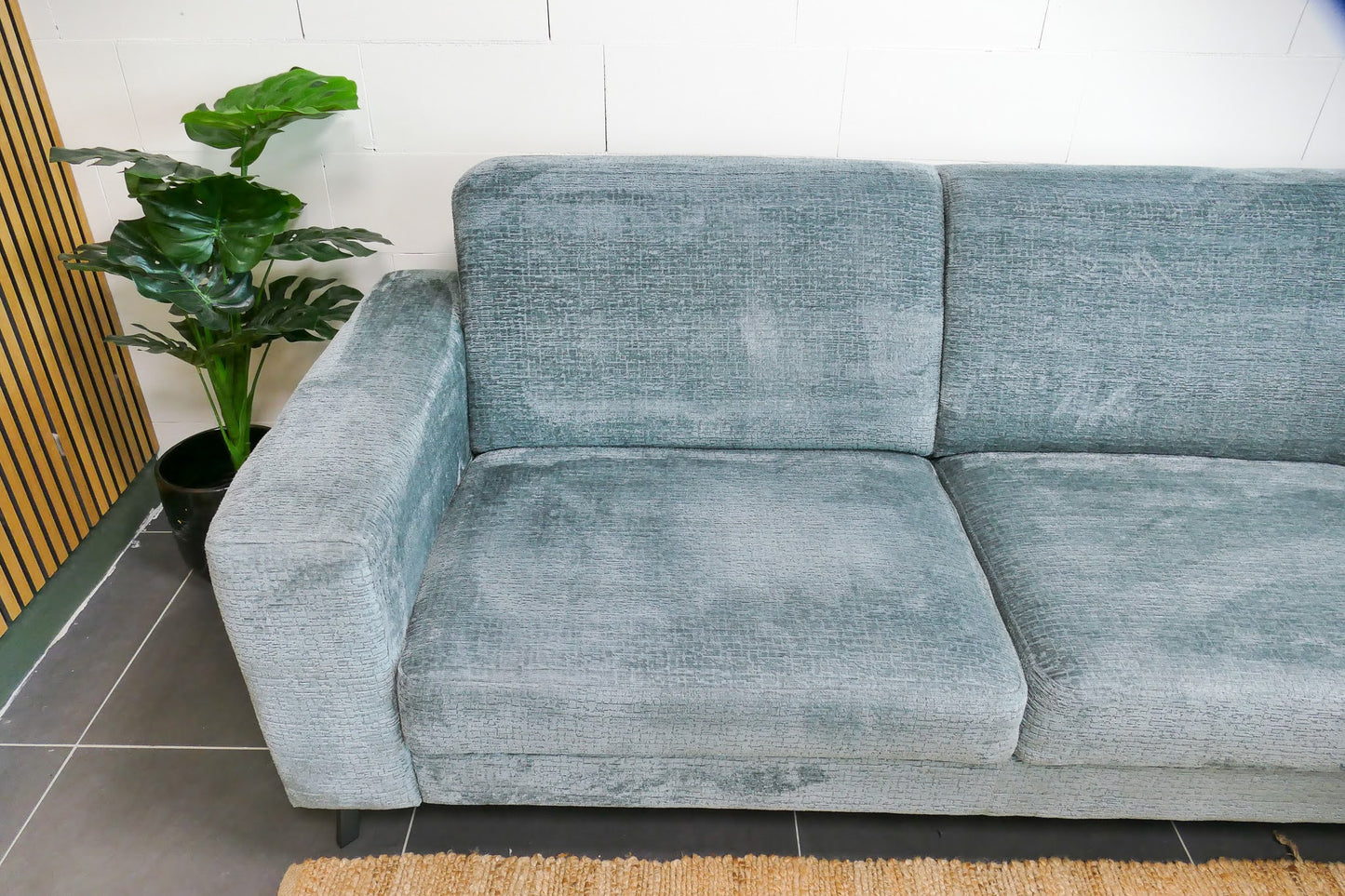 Refurbished Hoekbank Otice Turquoise Blauw