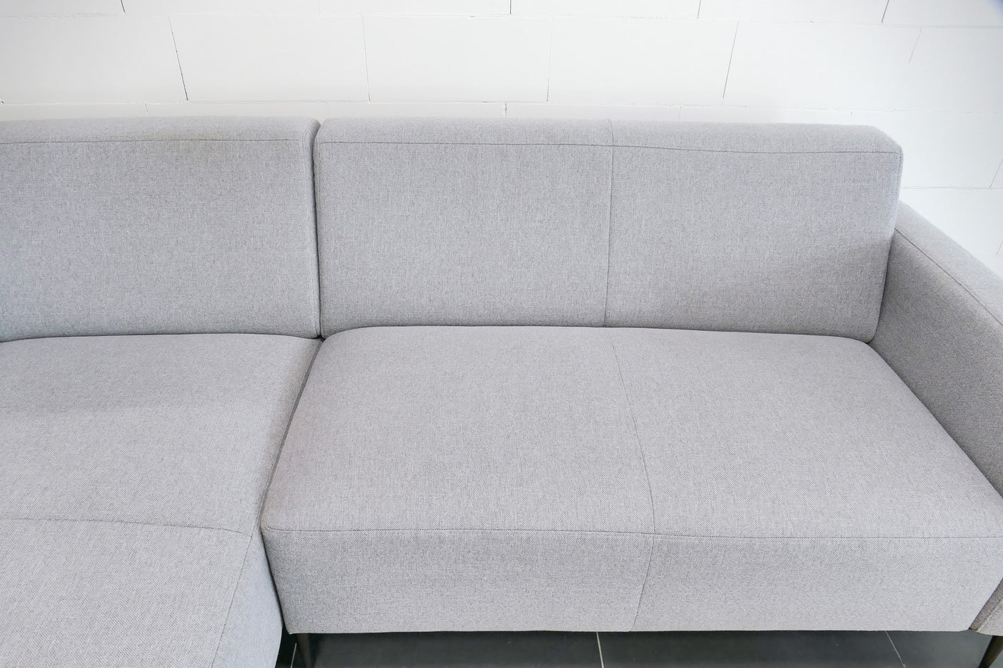 Refurbished Goossens Dallas lichtgrijs Kleine Chaise longue