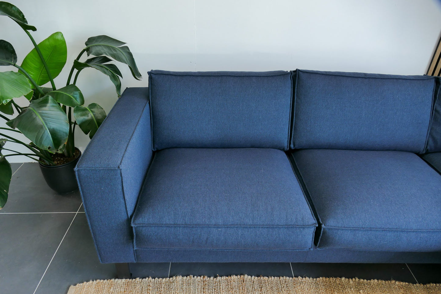 Refurbished Hoekbank Blauw Pronto