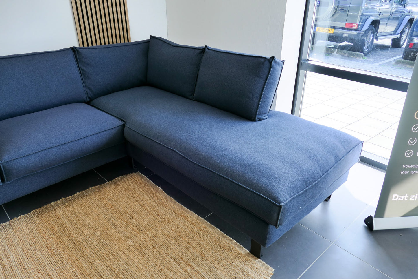 Refurbished Hoekbank Blauw Pronto