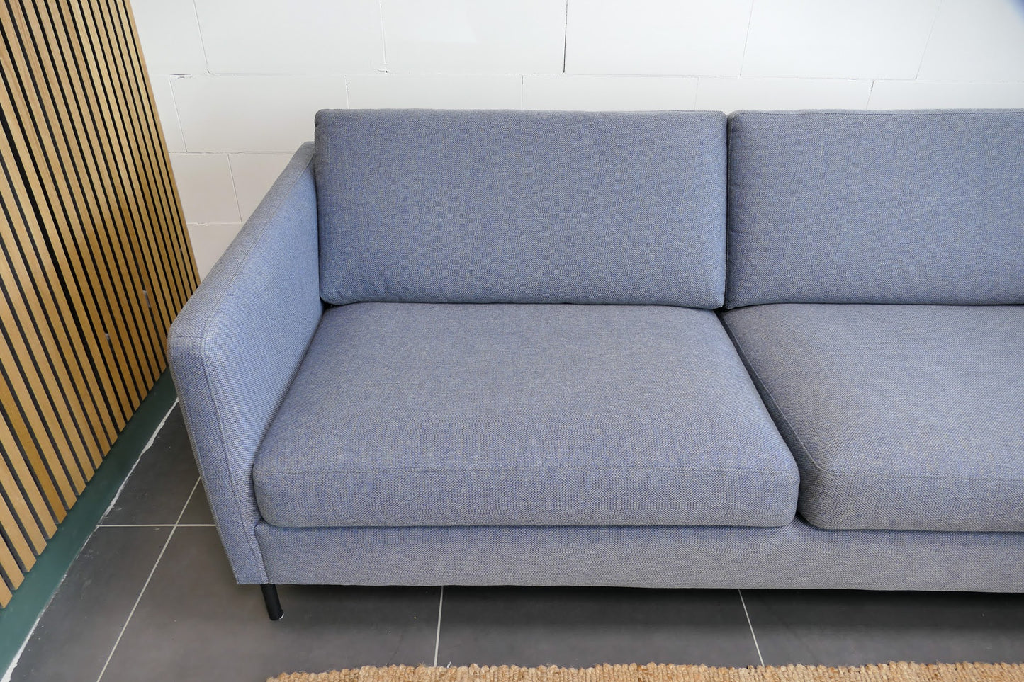 Refurbished Moderne Hoekbank Lichtblauw