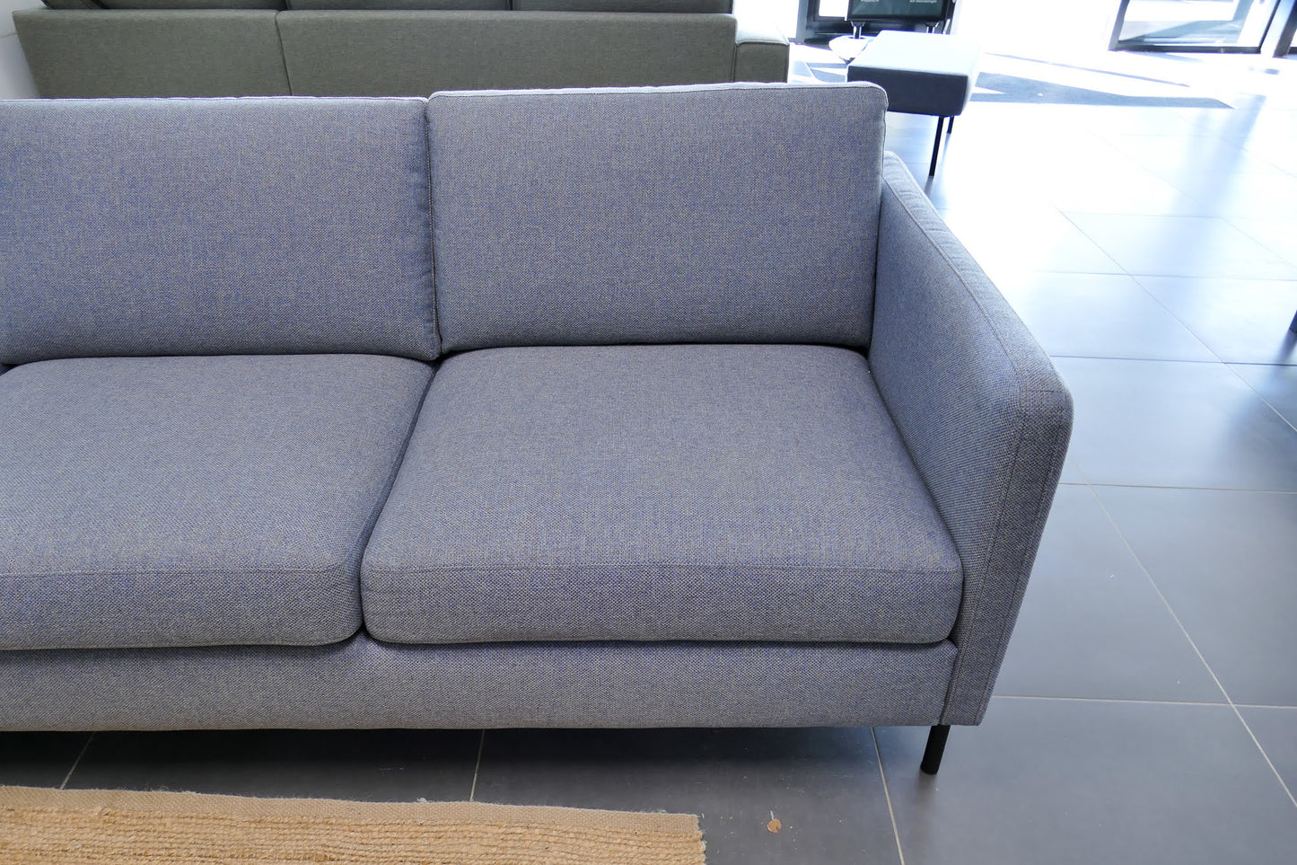 Refurbished Moderne Hoekbank Lichtblauw
