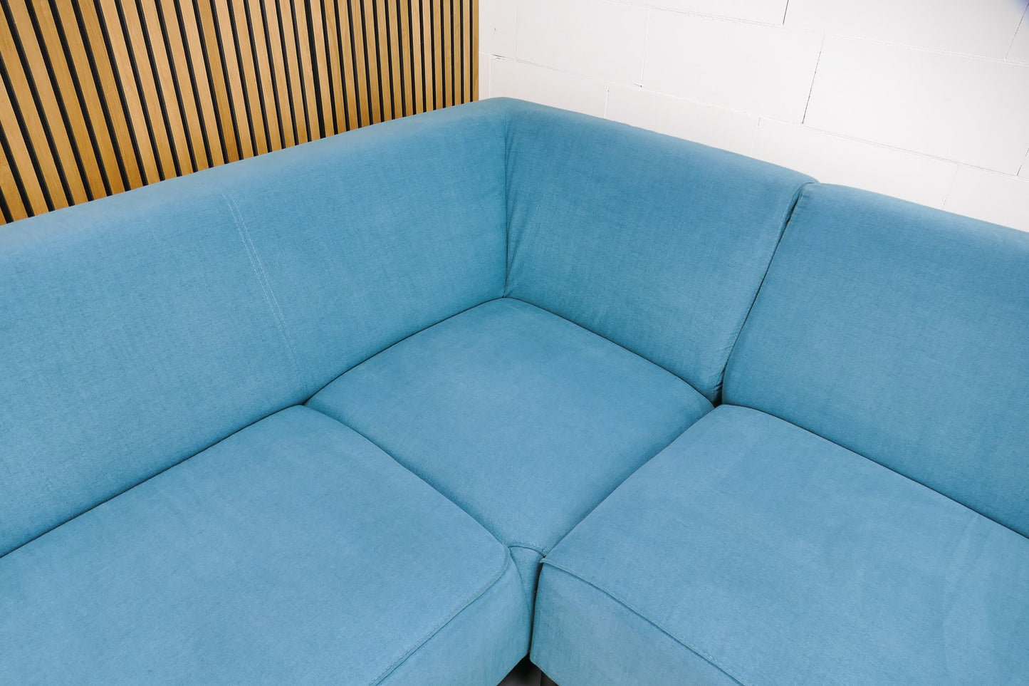 Refurbished Moderne Hoekbank turquoise