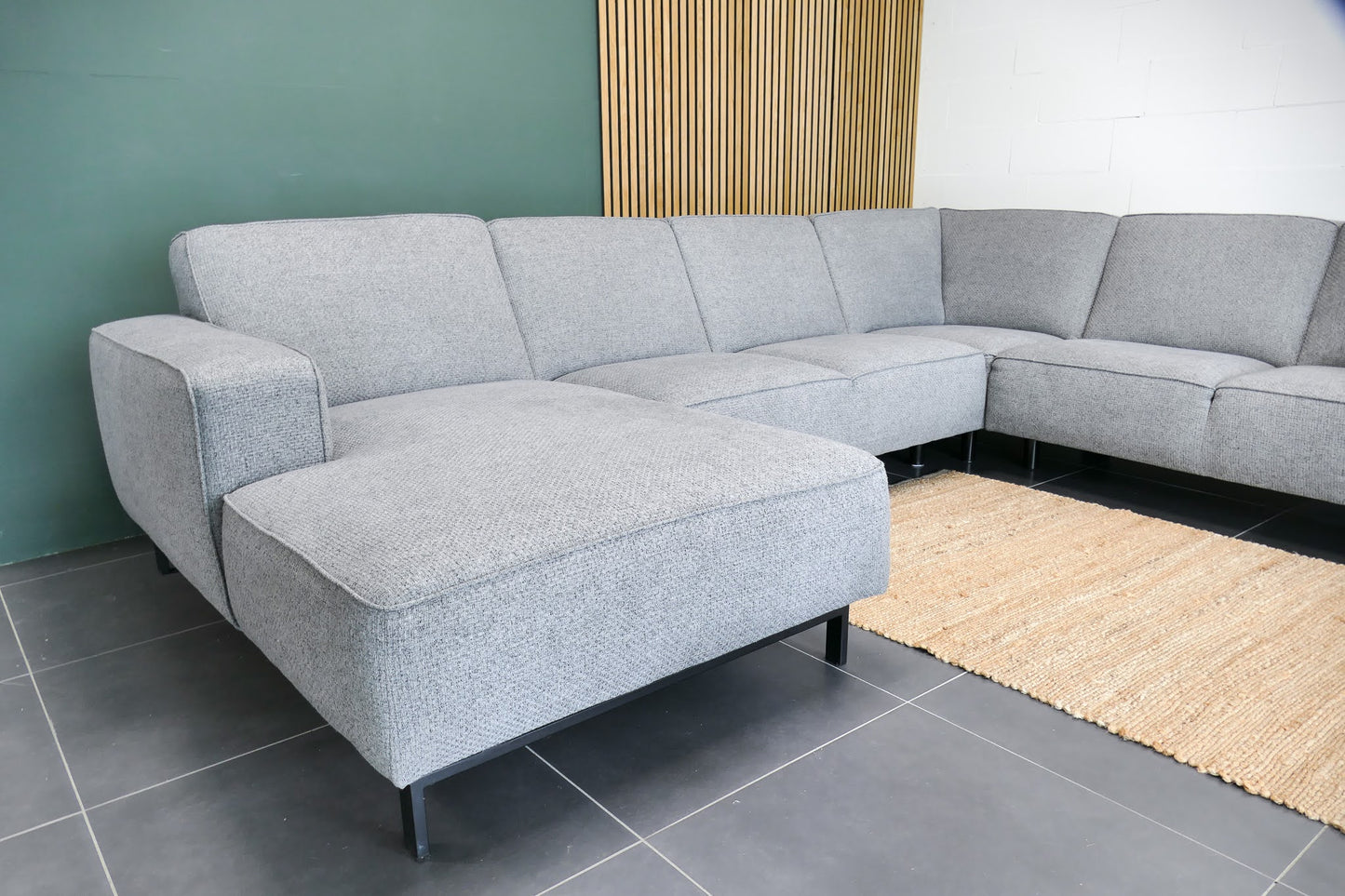 Refurbished Moderne U-bank Lichtgrijs Trendhopper