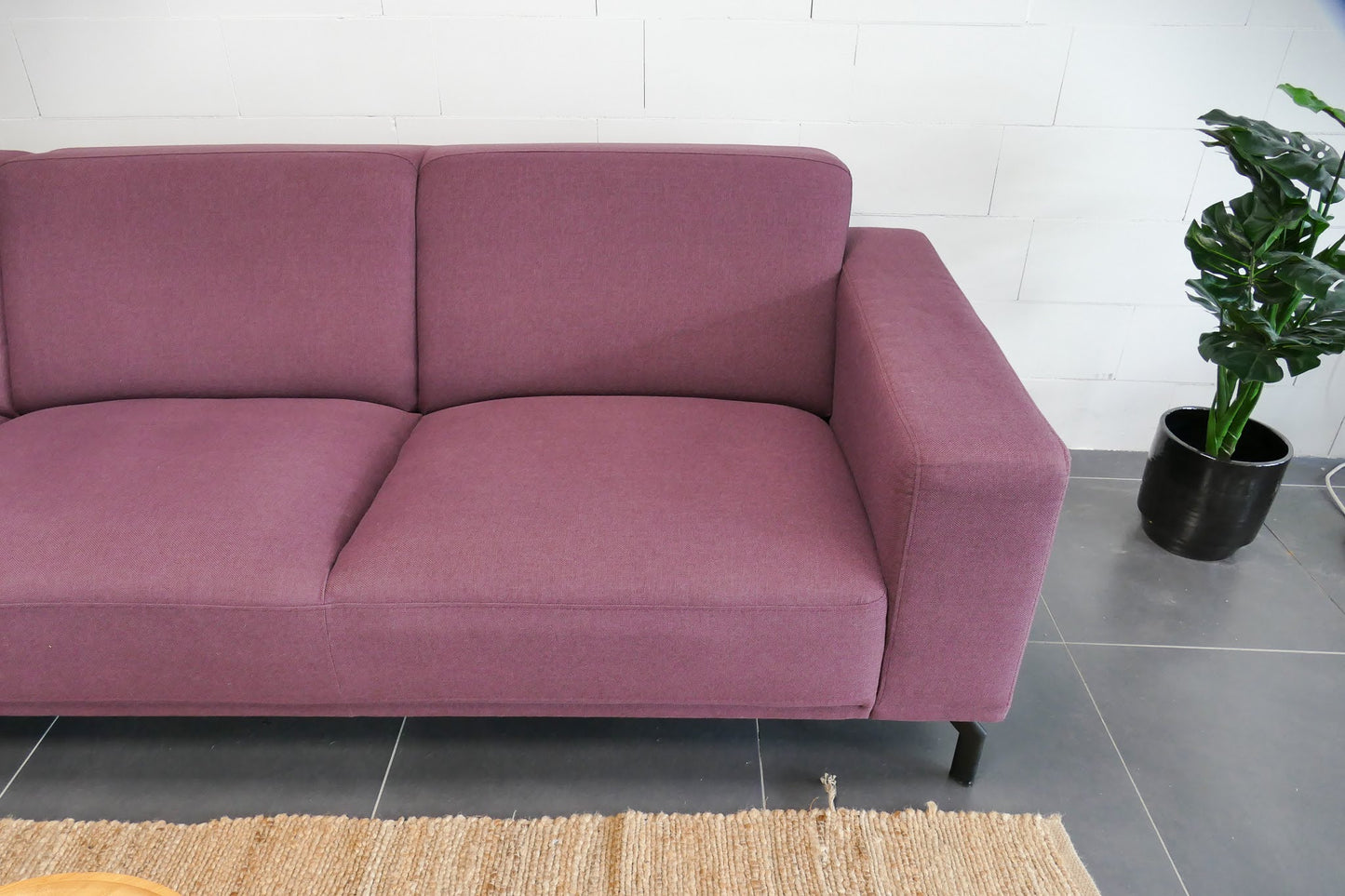 Refurbished Montel Hoekbank Viano Paars/druif
