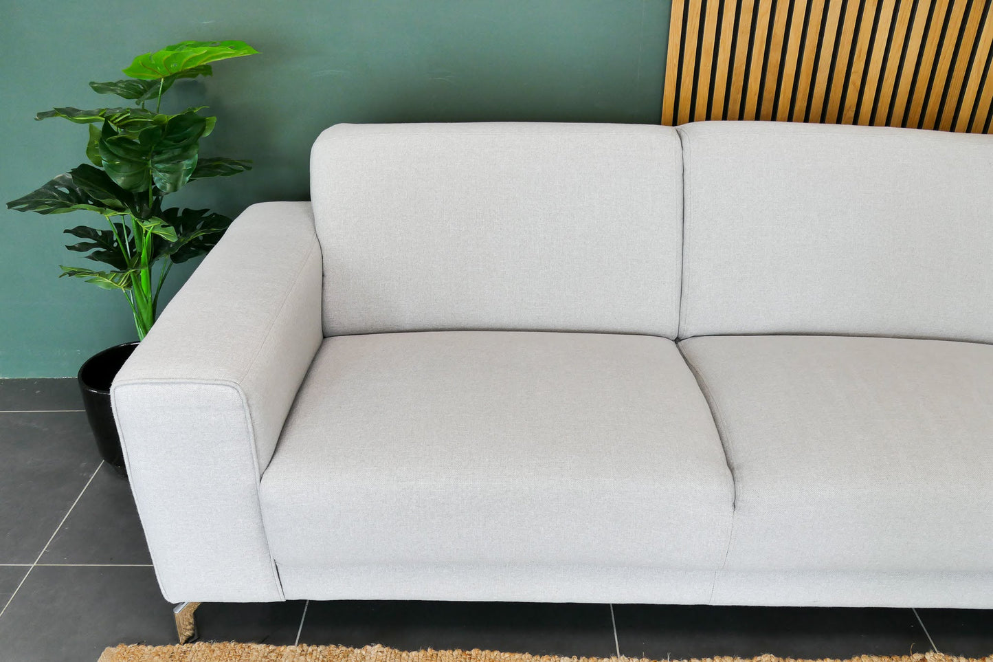 Refurbished Moderne Hoekbank Beige