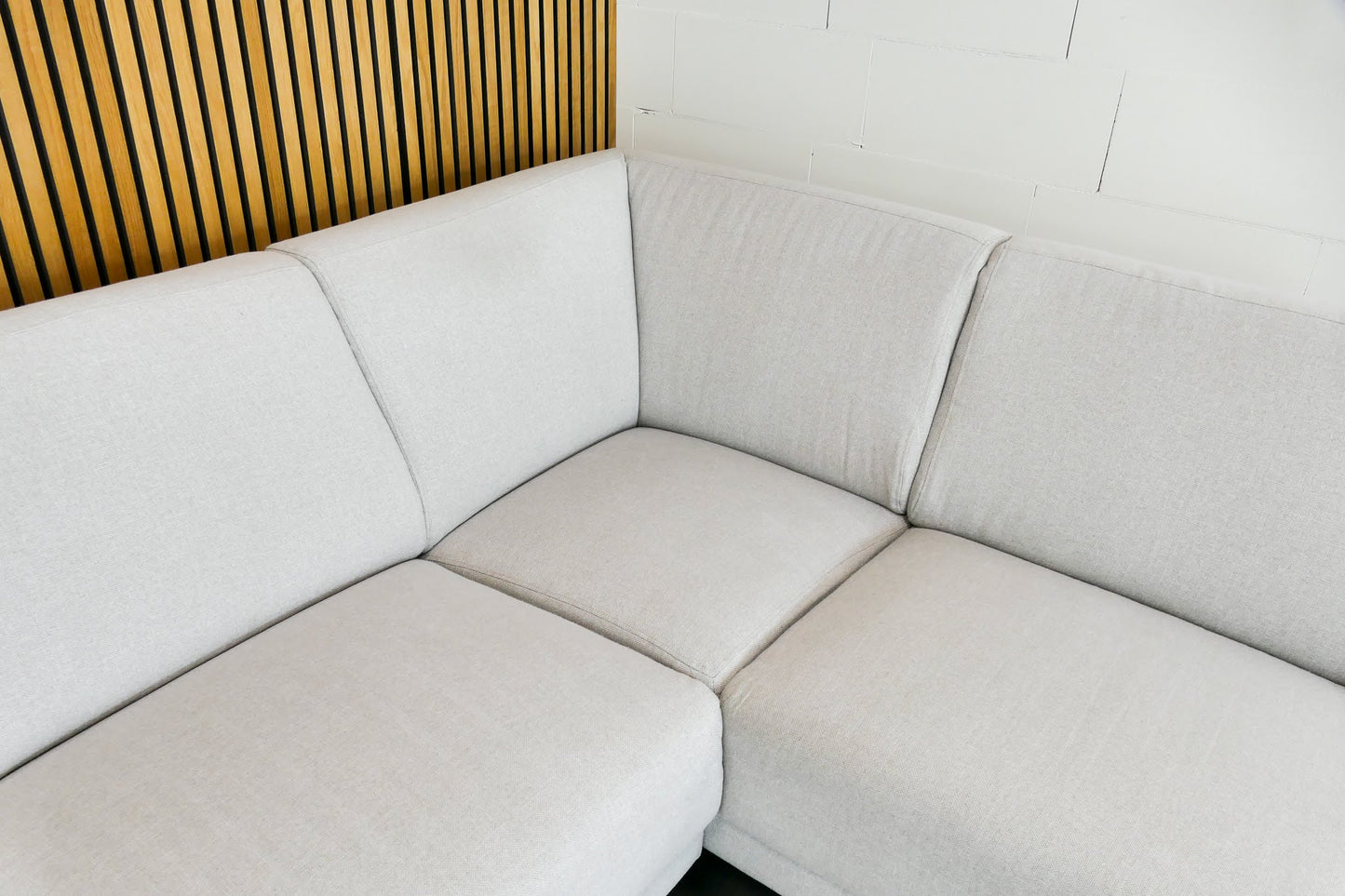 Refurbished Moderne Hoekbank Beige