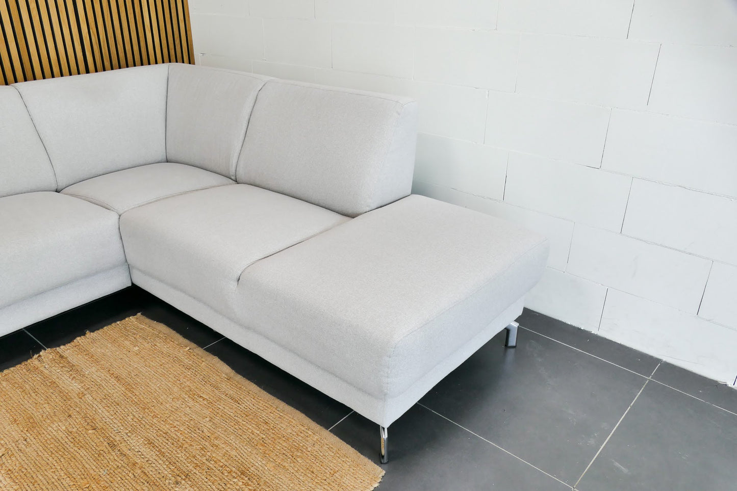Refurbished Moderne Hoekbank Beige