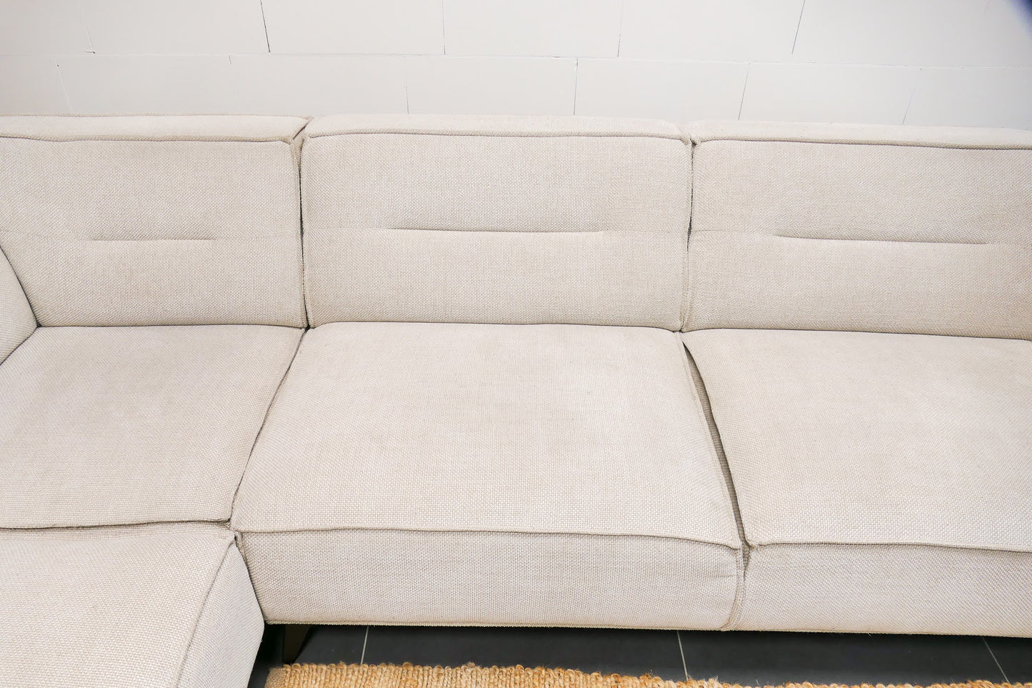 Refurbished De Bommel Hoekbank Beige