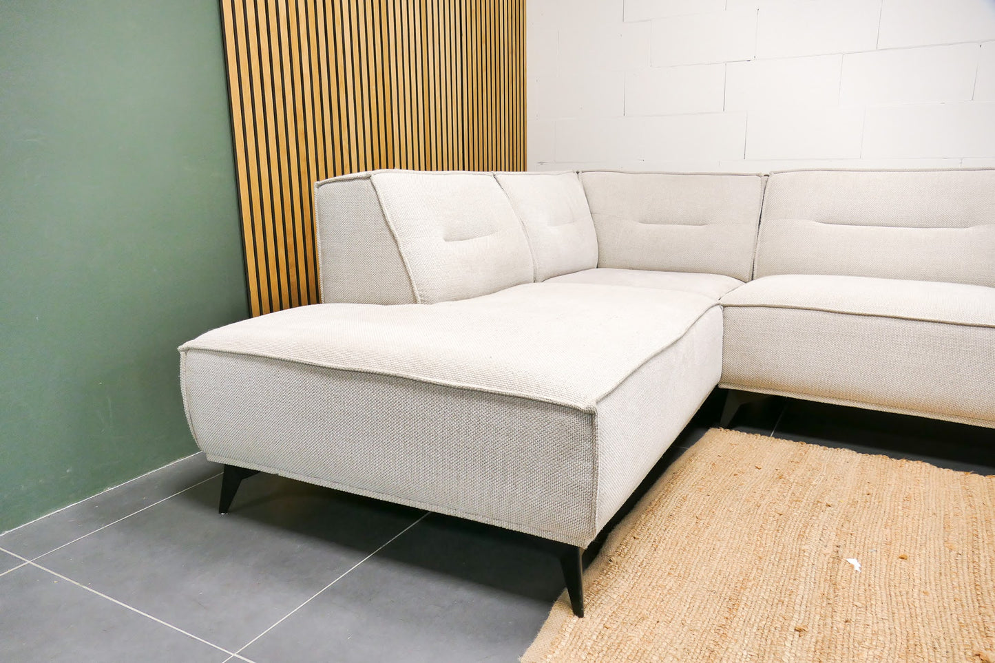 Refurbished De Bommel Hoekbank Beige