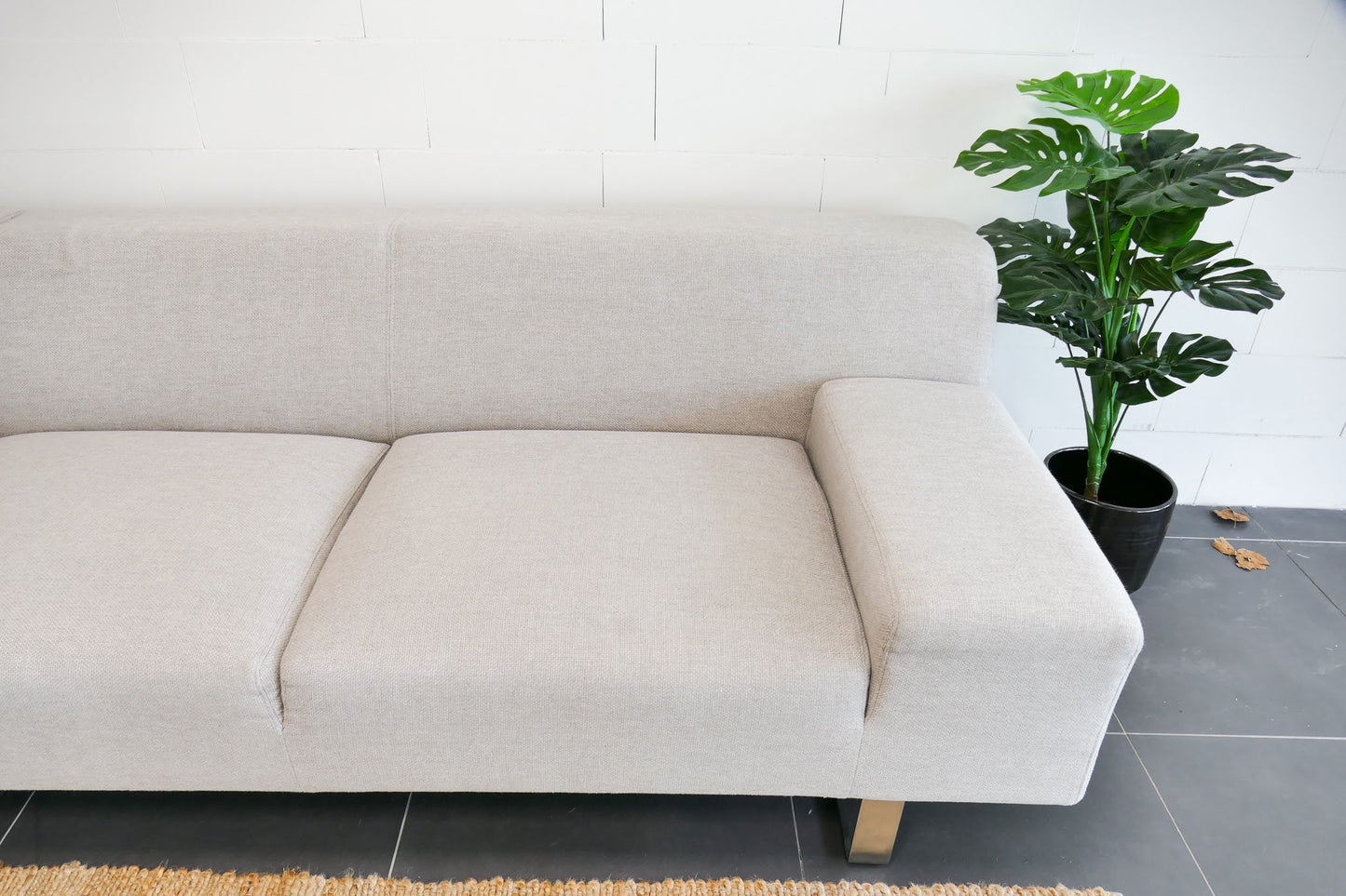 Refurbished Goossens Hoekbank Beige