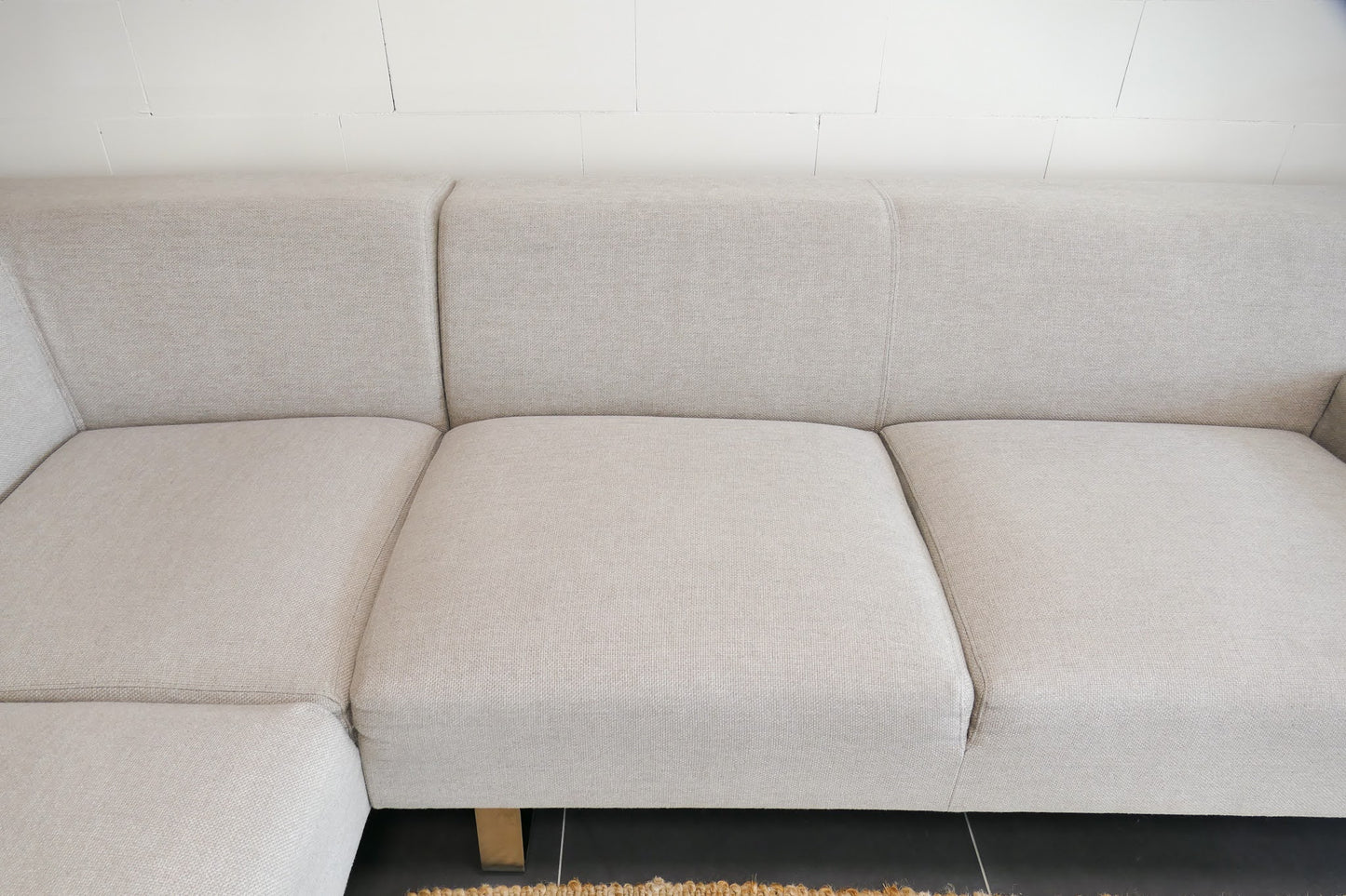 Refurbished Goossens Hoekbank Beige