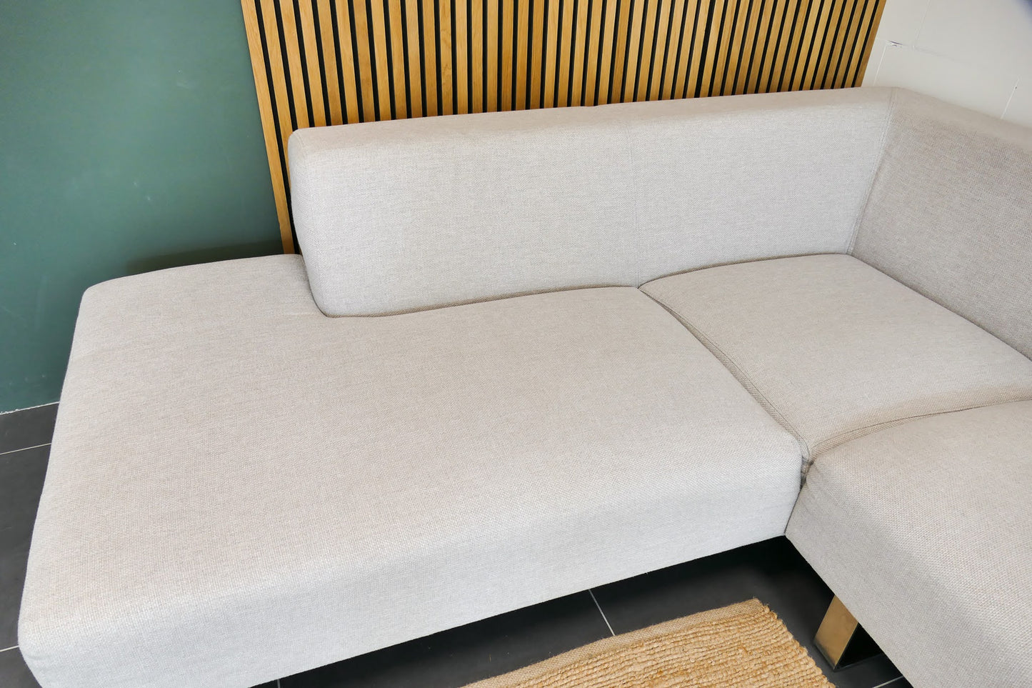 Refurbished Goossens Hoekbank Beige