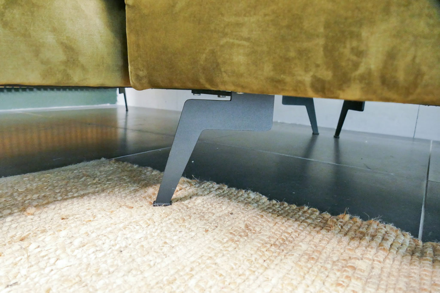 Refurbished DYYK Loungebank Olijfgroen