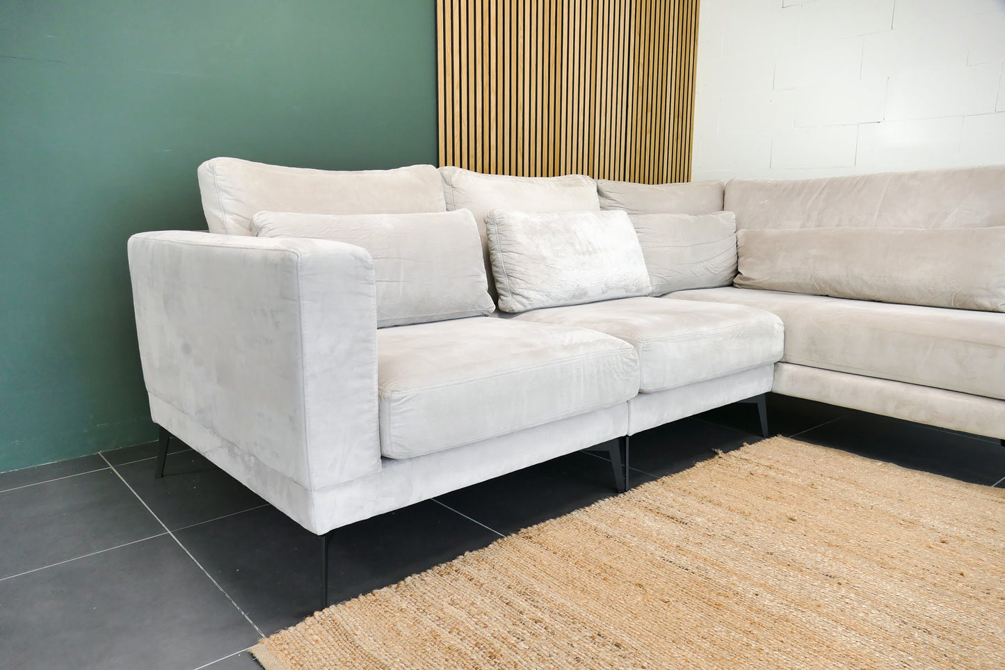 Refurbished Hoekbank Roberto Beige