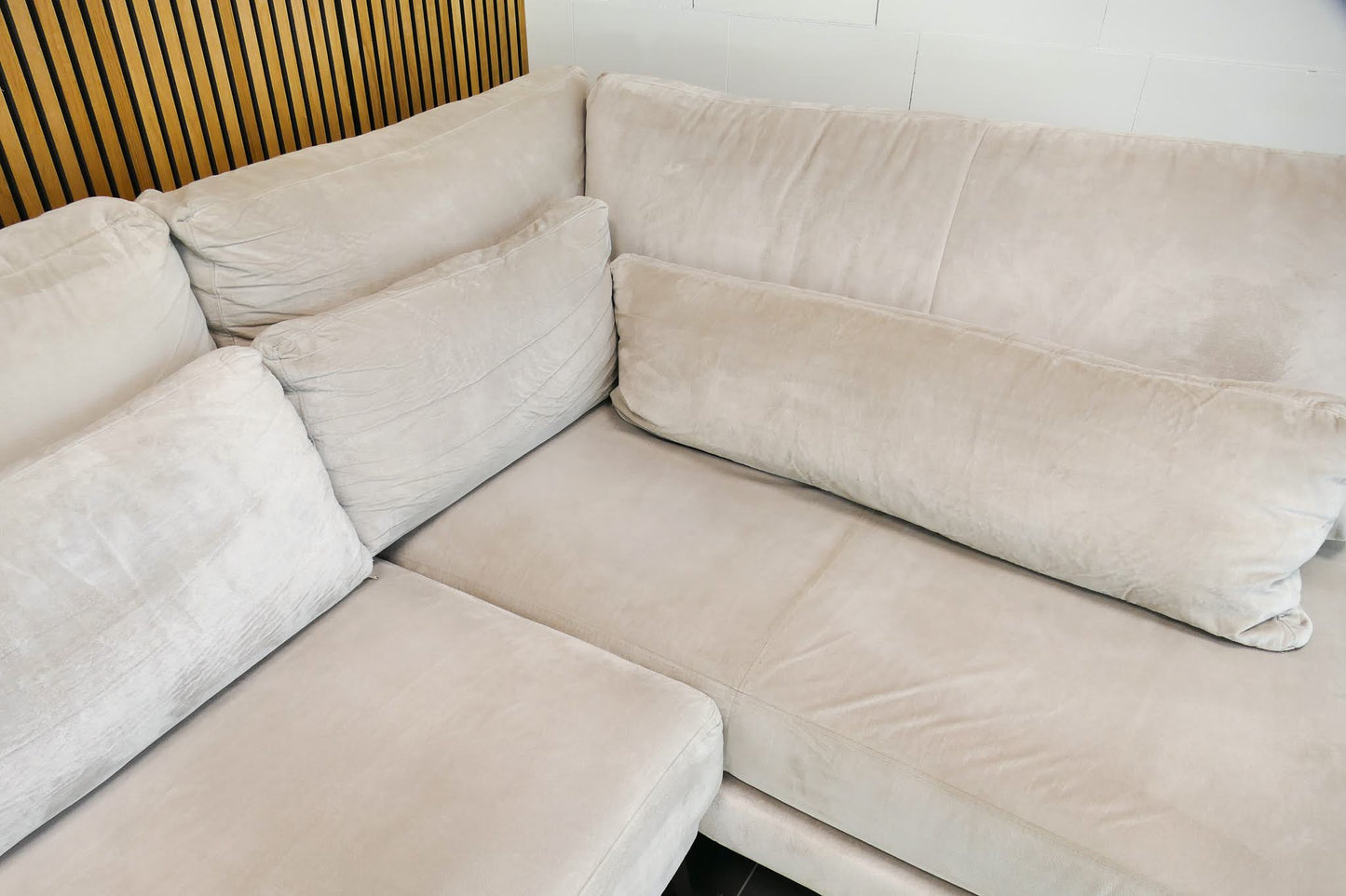 Refurbished Hoekbank Roberto Beige