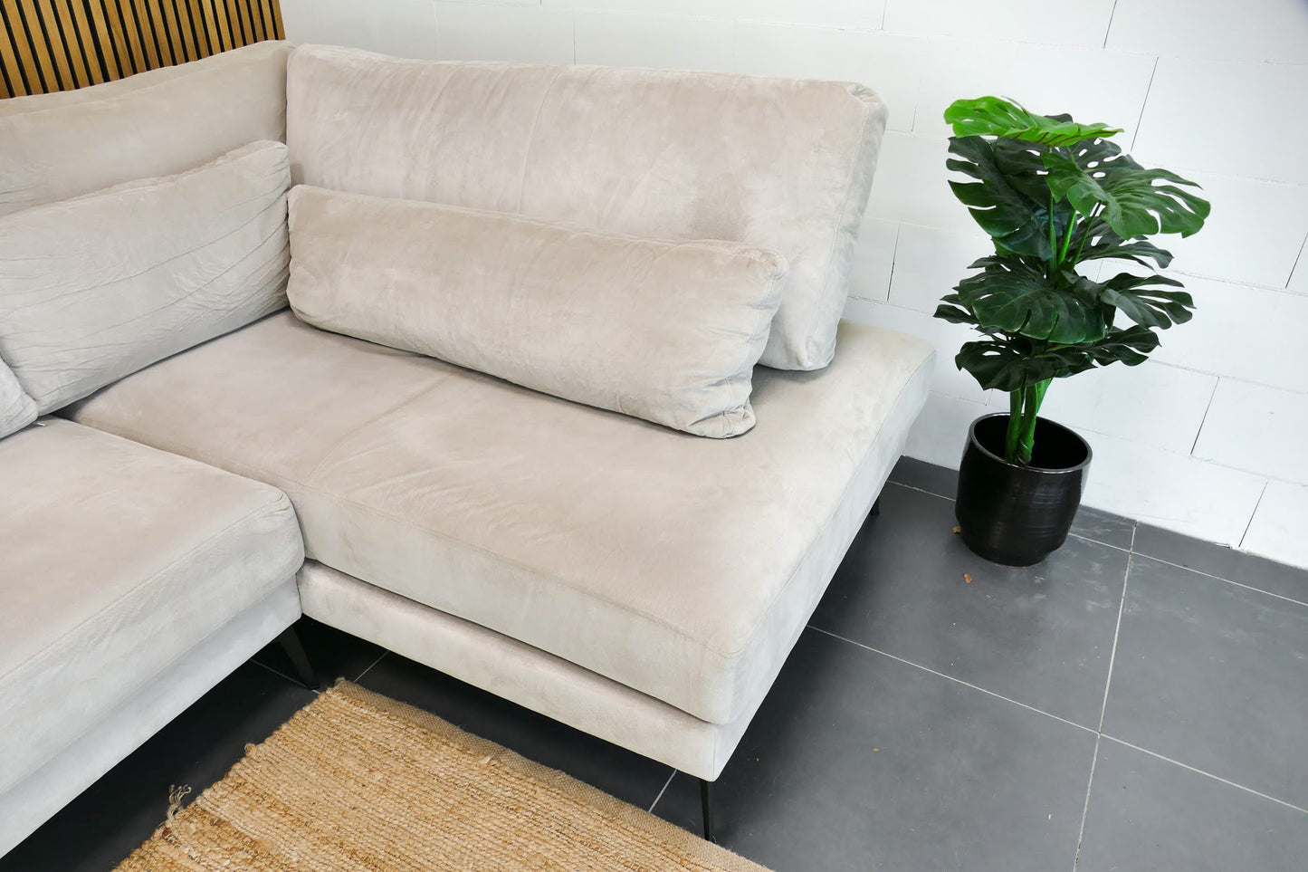 Refurbished Hoekbank Roberto Beige